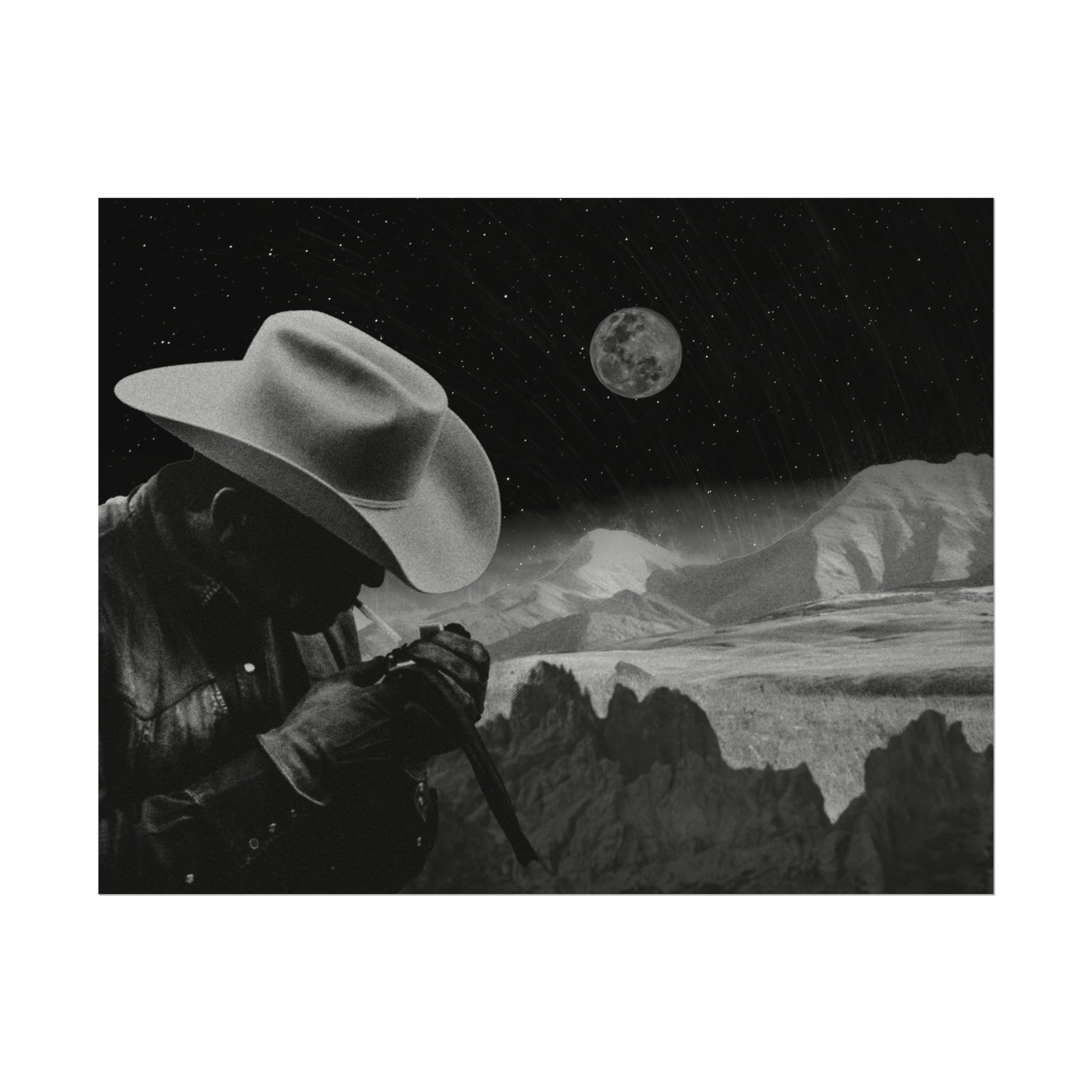 Night on the Range - Premium Textured Print - Strange Pastures Provisions