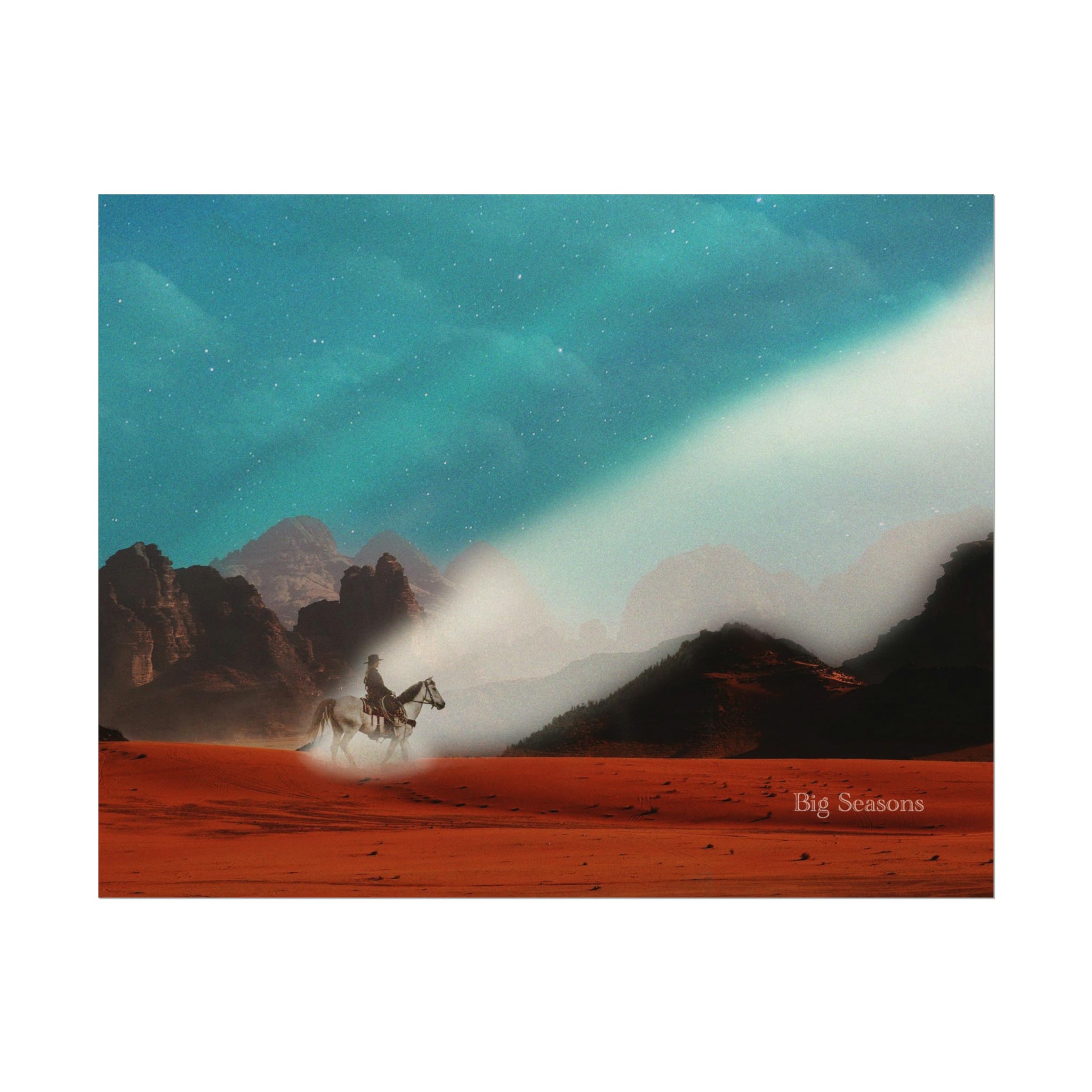 Night Ride - Premium Textured Print - Strange Pastures Provisions